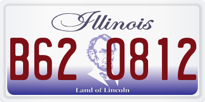 IL license plate B620812