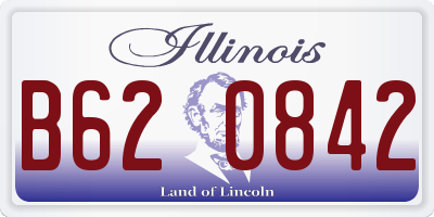 IL license plate B620842