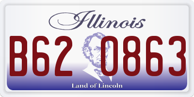 IL license plate B620863