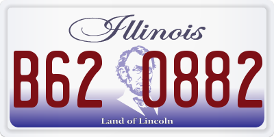 IL license plate B620882