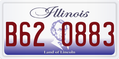 IL license plate B620883