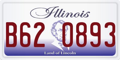 IL license plate B620893