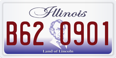 IL license plate B620901