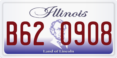IL license plate B620908