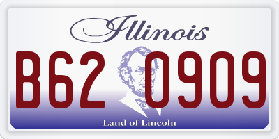 IL license plate B620909