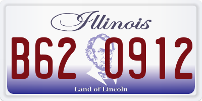 IL license plate B620912