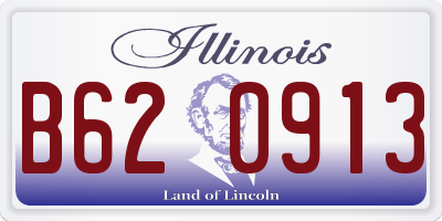 IL license plate B620913