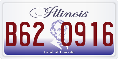 IL license plate B620916