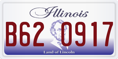 IL license plate B620917