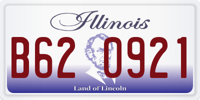 IL license plate B620921