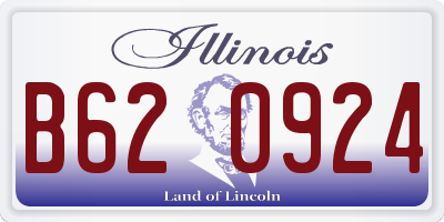 IL license plate B620924