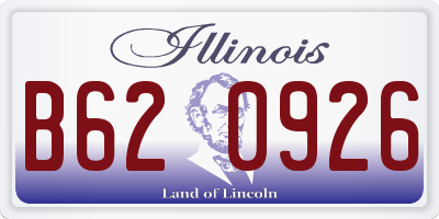 IL license plate B620926