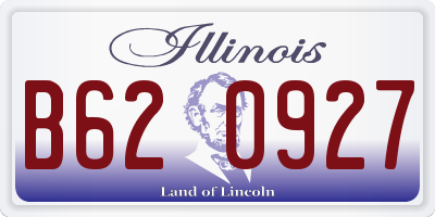 IL license plate B620927