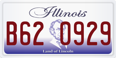 IL license plate B620929