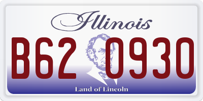 IL license plate B620930