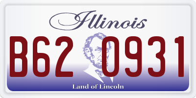 IL license plate B620931