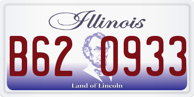 IL license plate B620933