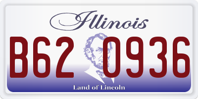 IL license plate B620936