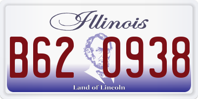 IL license plate B620938