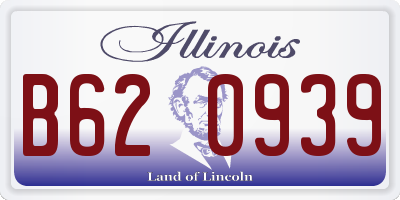 IL license plate B620939