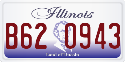 IL license plate B620943