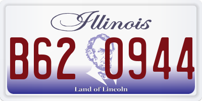 IL license plate B620944