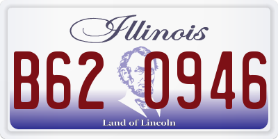 IL license plate B620946