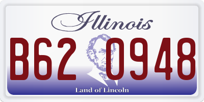 IL license plate B620948