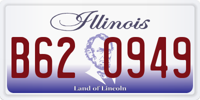 IL license plate B620949
