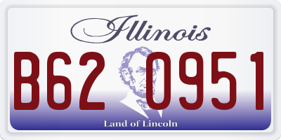 IL license plate B620951