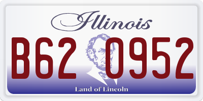 IL license plate B620952