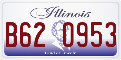 IL license plate B620953
