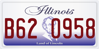 IL license plate B620958