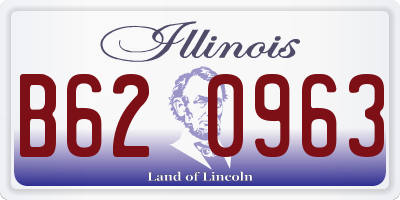 IL license plate B620963