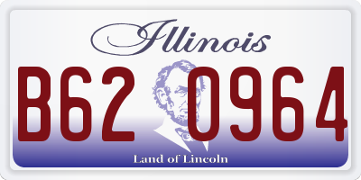 IL license plate B620964