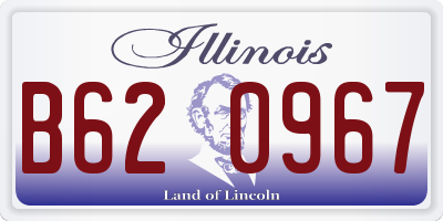 IL license plate B620967