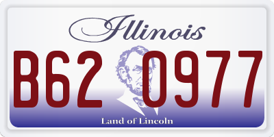 IL license plate B620977
