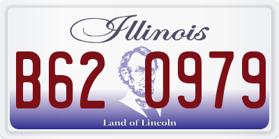 IL license plate B620979