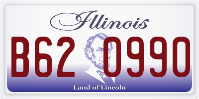 IL license plate B620990