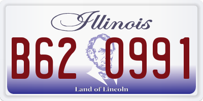 IL license plate B620991