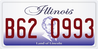 IL license plate B620993