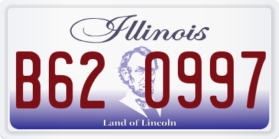IL license plate B620997