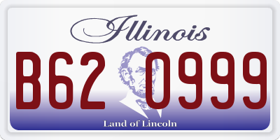 IL license plate B620999