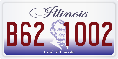 IL license plate B621002
