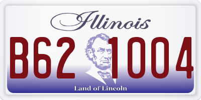IL license plate B621004