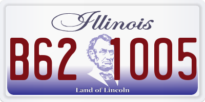 IL license plate B621005