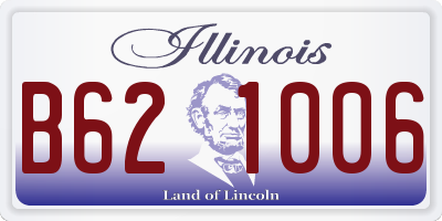 IL license plate B621006