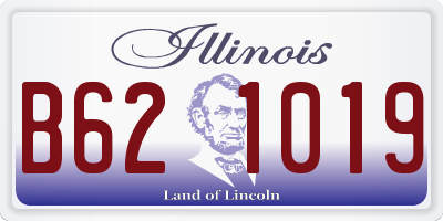 IL license plate B621019
