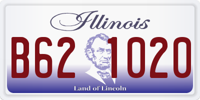 IL license plate B621020