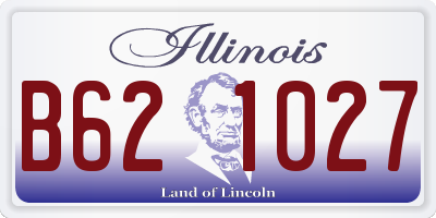 IL license plate B621027